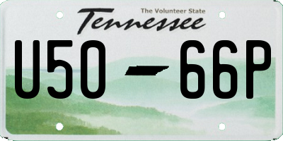 TN license plate U5066P