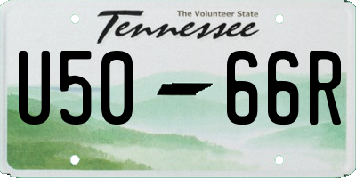 TN license plate U5066R