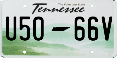 TN license plate U5066V