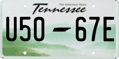 TN license plate U5067E