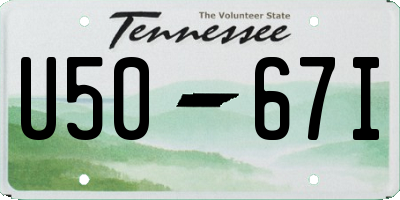 TN license plate U5067I