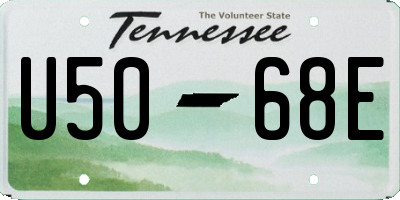 TN license plate U5068E