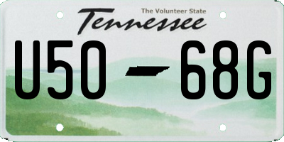 TN license plate U5068G