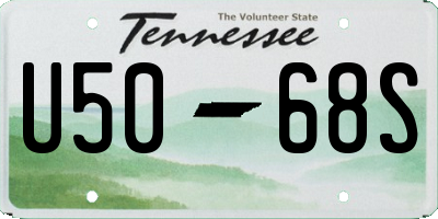 TN license plate U5068S