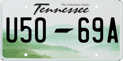 TN license plate U5069A