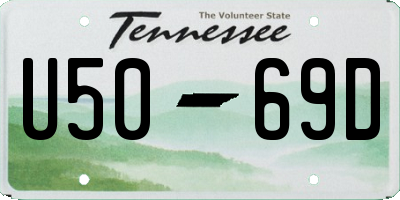 TN license plate U5069D