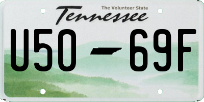 TN license plate U5069F