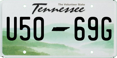 TN license plate U5069G