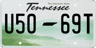 TN license plate U5069T