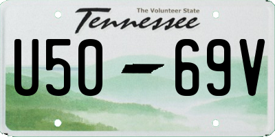 TN license plate U5069V