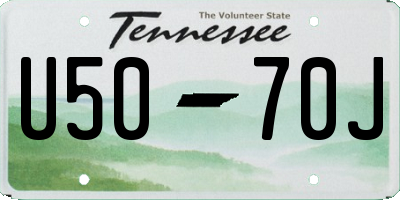 TN license plate U5070J