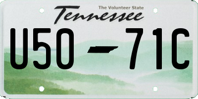 TN license plate U5071C