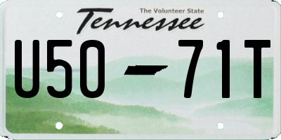 TN license plate U5071T