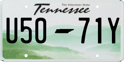 TN license plate U5071Y