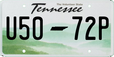 TN license plate U5072P