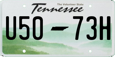 TN license plate U5073H