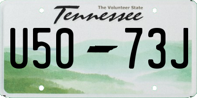 TN license plate U5073J