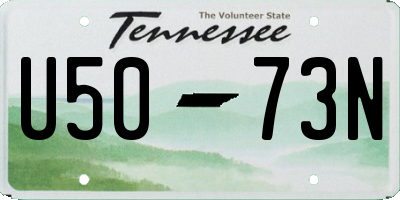 TN license plate U5073N