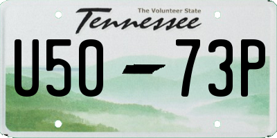 TN license plate U5073P