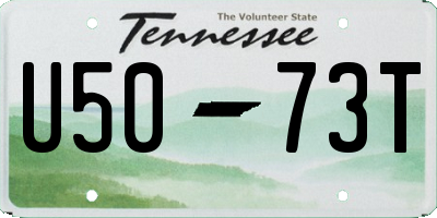 TN license plate U5073T