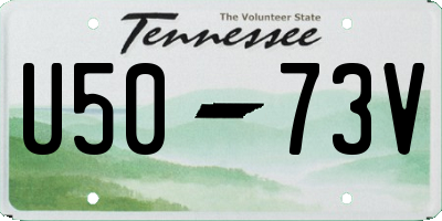 TN license plate U5073V
