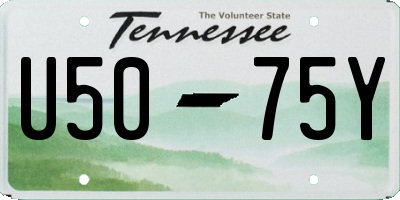 TN license plate U5075Y