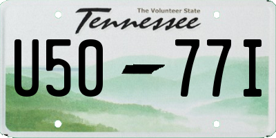 TN license plate U5077I