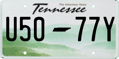 TN license plate U5077Y