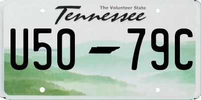 TN license plate U5079C