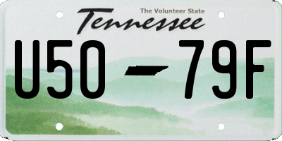 TN license plate U5079F