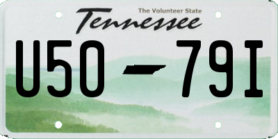 TN license plate U5079I