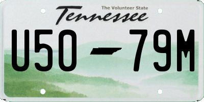 TN license plate U5079M