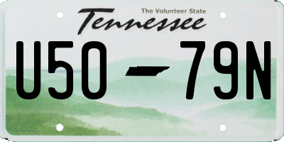 TN license plate U5079N