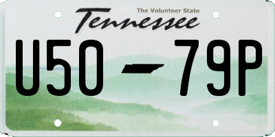TN license plate U5079P