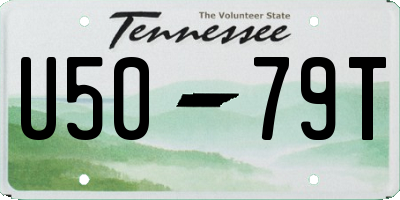 TN license plate U5079T