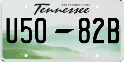TN license plate U5082B