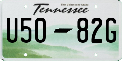 TN license plate U5082G
