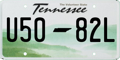 TN license plate U5082L