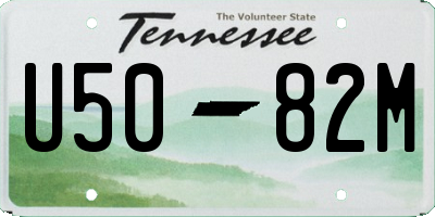 TN license plate U5082M