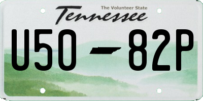 TN license plate U5082P