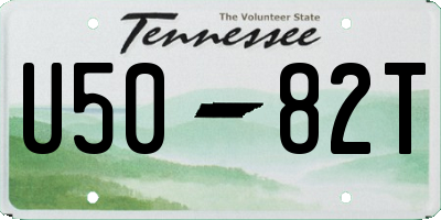 TN license plate U5082T