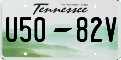 TN license plate U5082V