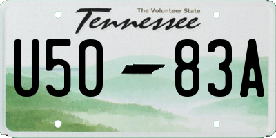 TN license plate U5083A