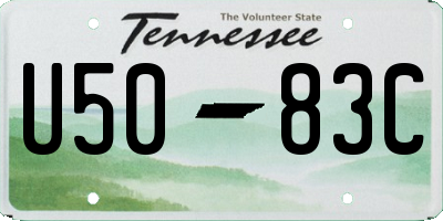 TN license plate U5083C