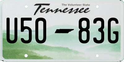 TN license plate U5083G