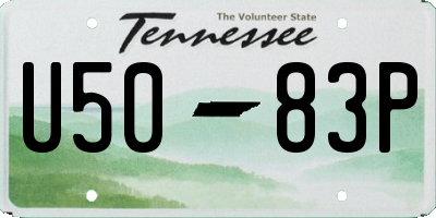 TN license plate U5083P