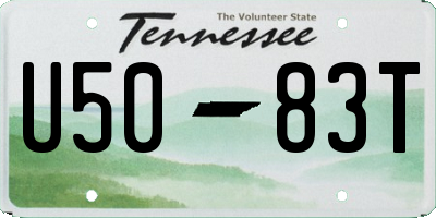 TN license plate U5083T