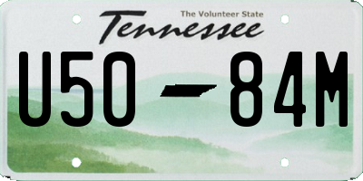 TN license plate U5084M