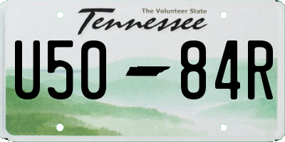 TN license plate U5084R