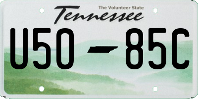 TN license plate U5085C
